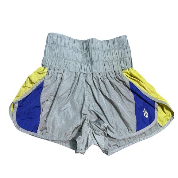 Free People Pants - Free People FP The Way Home Running Shorts Size XS Gray Colorblock SIlver
